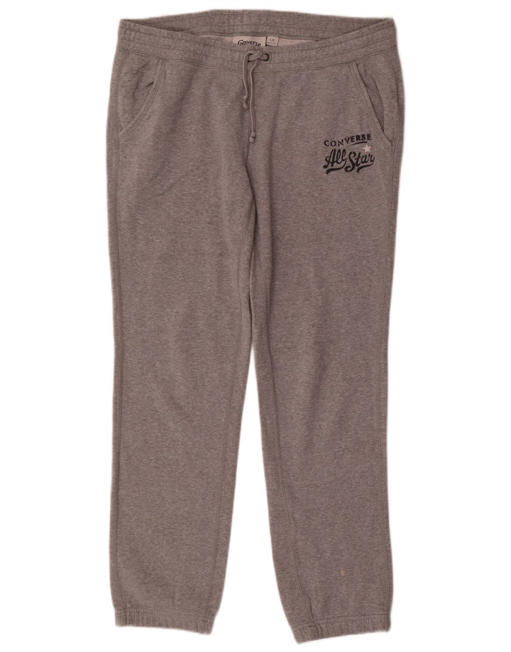 CONVERSE Pantaloni da tuta da donna Joggers UK 16 Large Grey Flecked