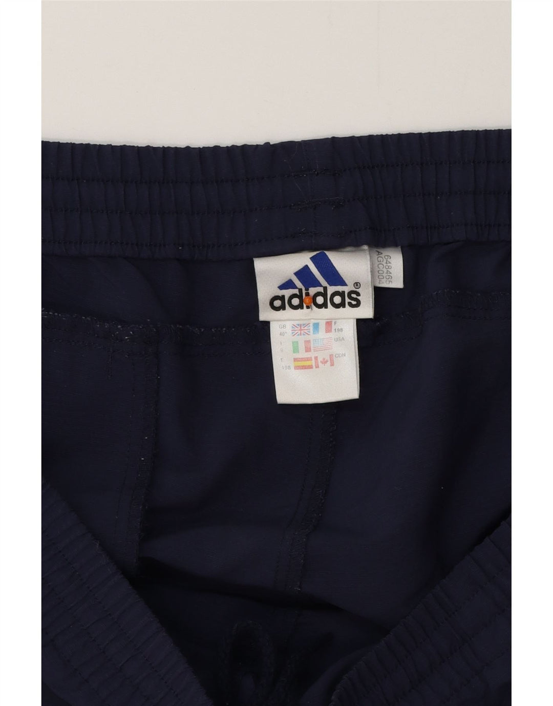 Pantaloni da tuta ADIDAS Capri da uomo XL poliestere blu navy