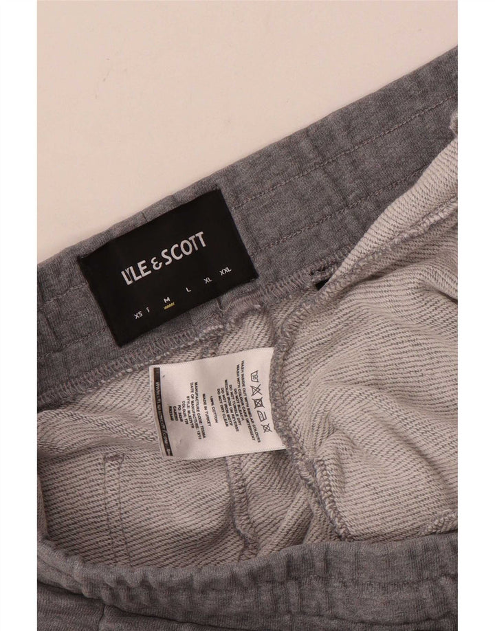 Lyle & Scott Pantaloni da tuta da uomo Joggers Cotone chiazzato grigio medio