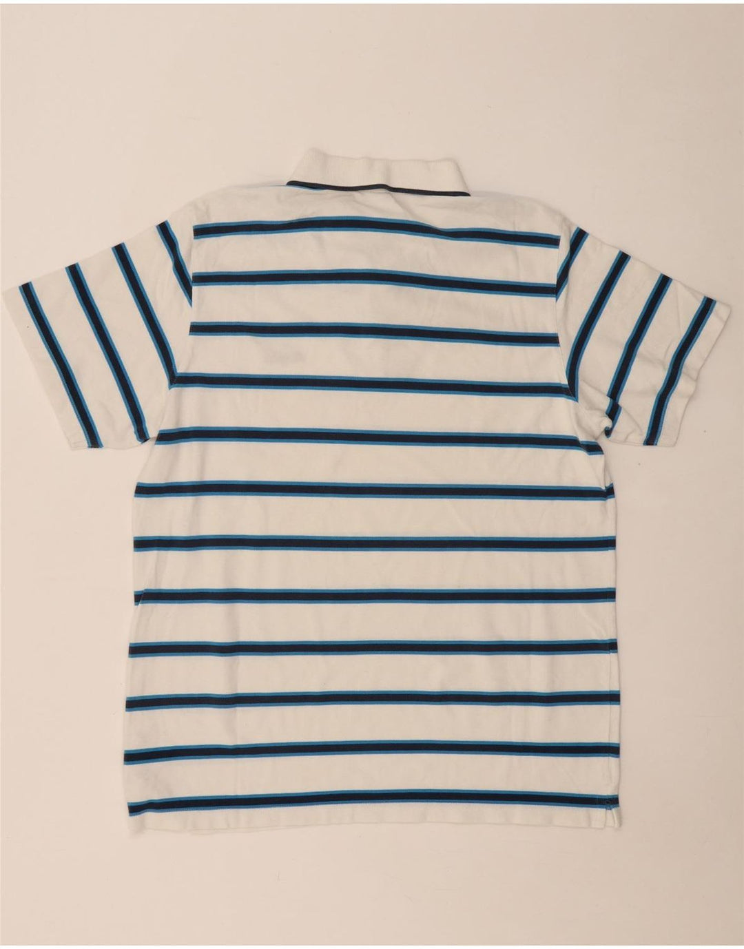 Polo REEBOK da uomo XL in cotone a righe bianche