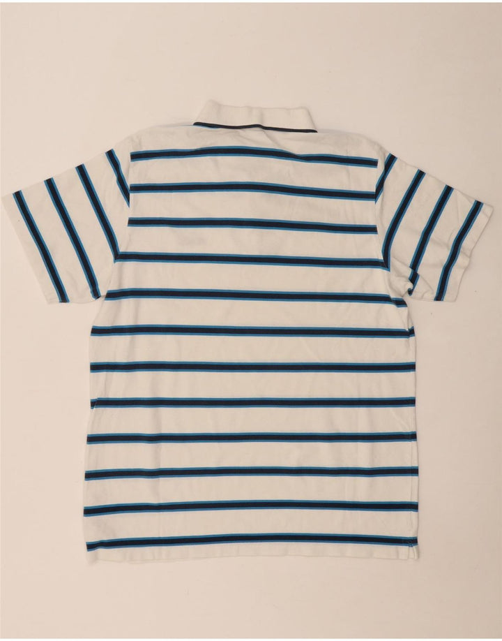 Polo REEBOK da uomo XL in cotone a righe bianche