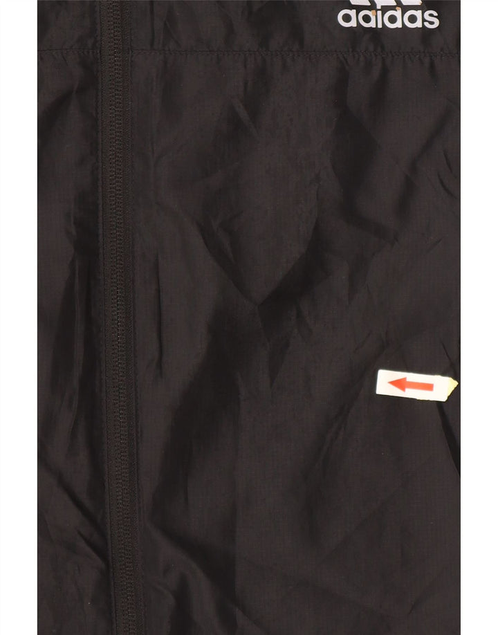 Giacca da tuta da uomo ADIDAS grande nera in poliestere