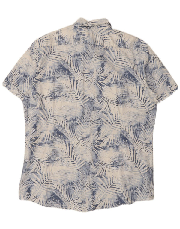 Camicia a maniche corte da uomo Celio 2XL Cotone floreale blu