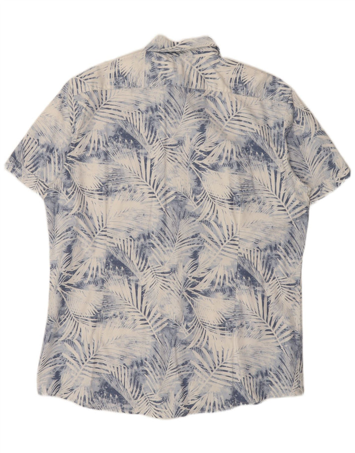 Camicia a maniche corte da uomo Celio 2XL Cotone floreale blu