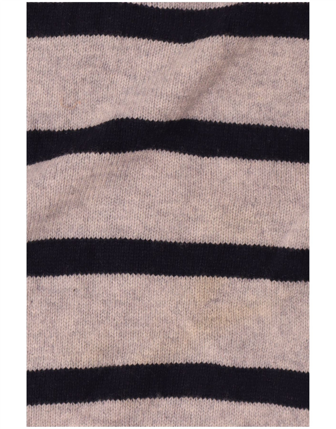 Maglione maglione girocollo da donna Marks & Spencer UK 16 grandi righe grigie
