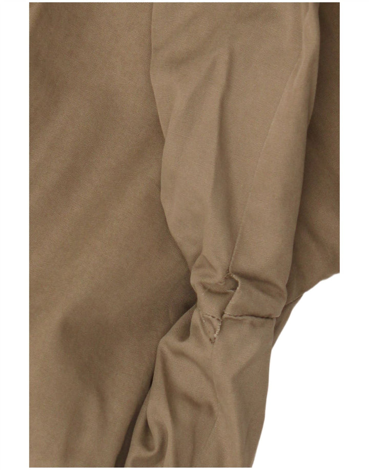 Soprabito vintage da uomo UK 40 grande in cotone beige