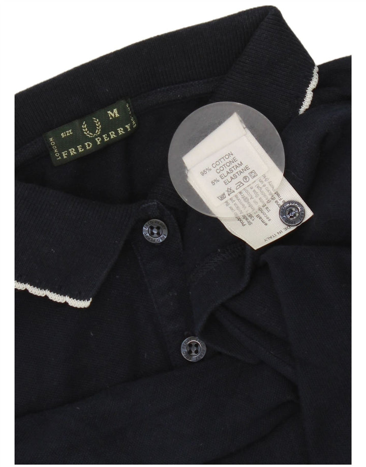 Polo da donna Fred Perry UK 12 medio in cotone blu navy