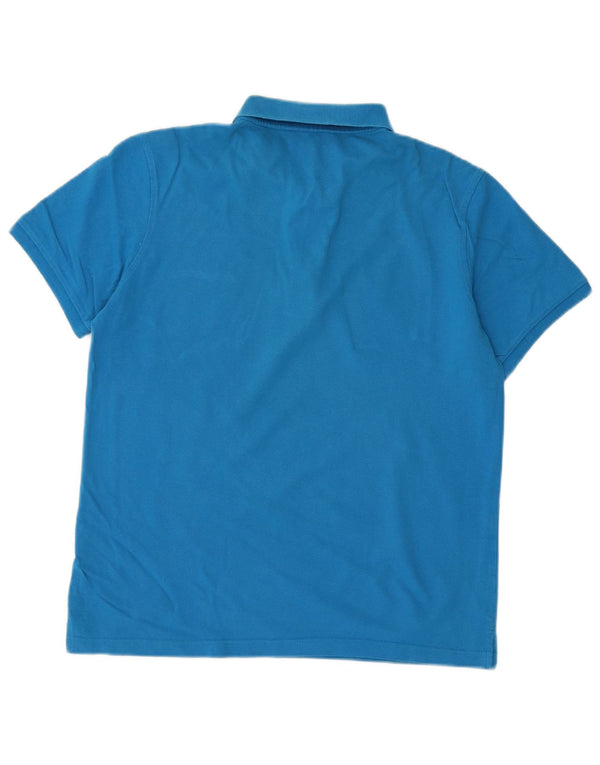 Polo da uomo LOTTO Large in cotone blu
