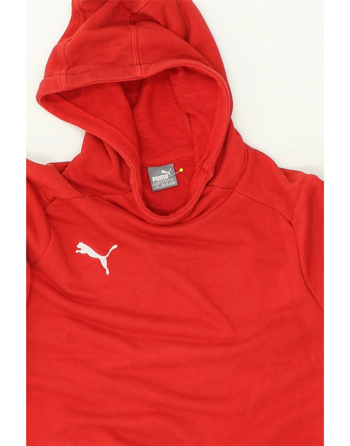 PUMA Boys Hoodie Jumper 11-12 Years Red Cotton | Vintage Puma | Thrift | Second-Hand Puma | Used Clothing | Messina Hembry 