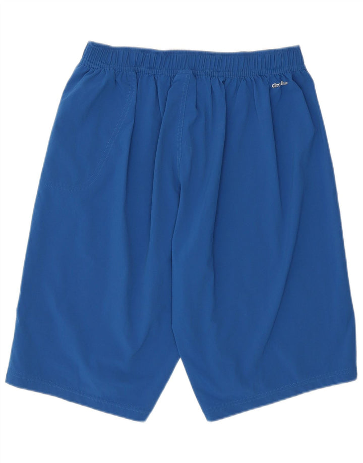 ADIDAS Mens Graphic Chino Shorts Medium W30  Blue Nylon