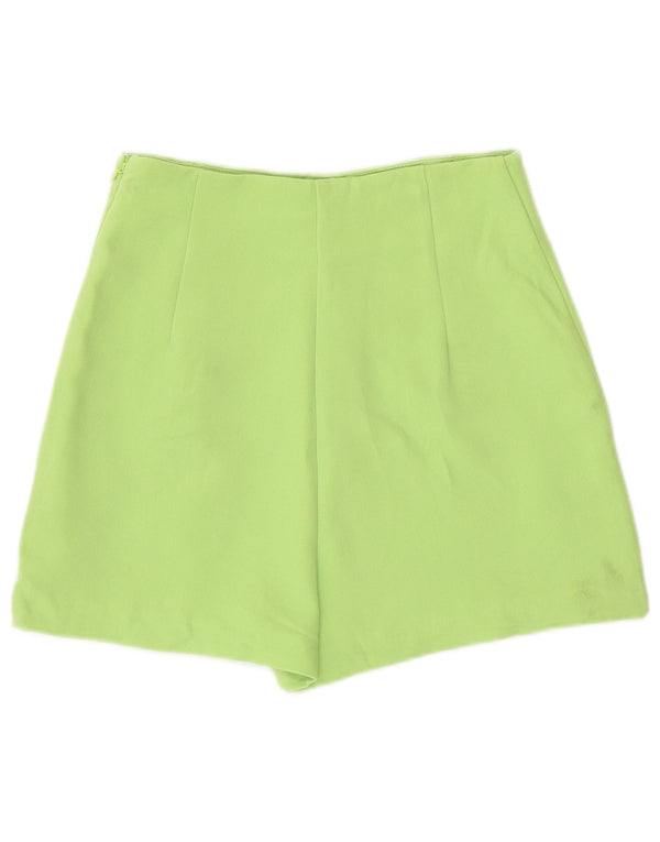 Gonna corta a vita alta da donna Zara UK 8 piccola verde
