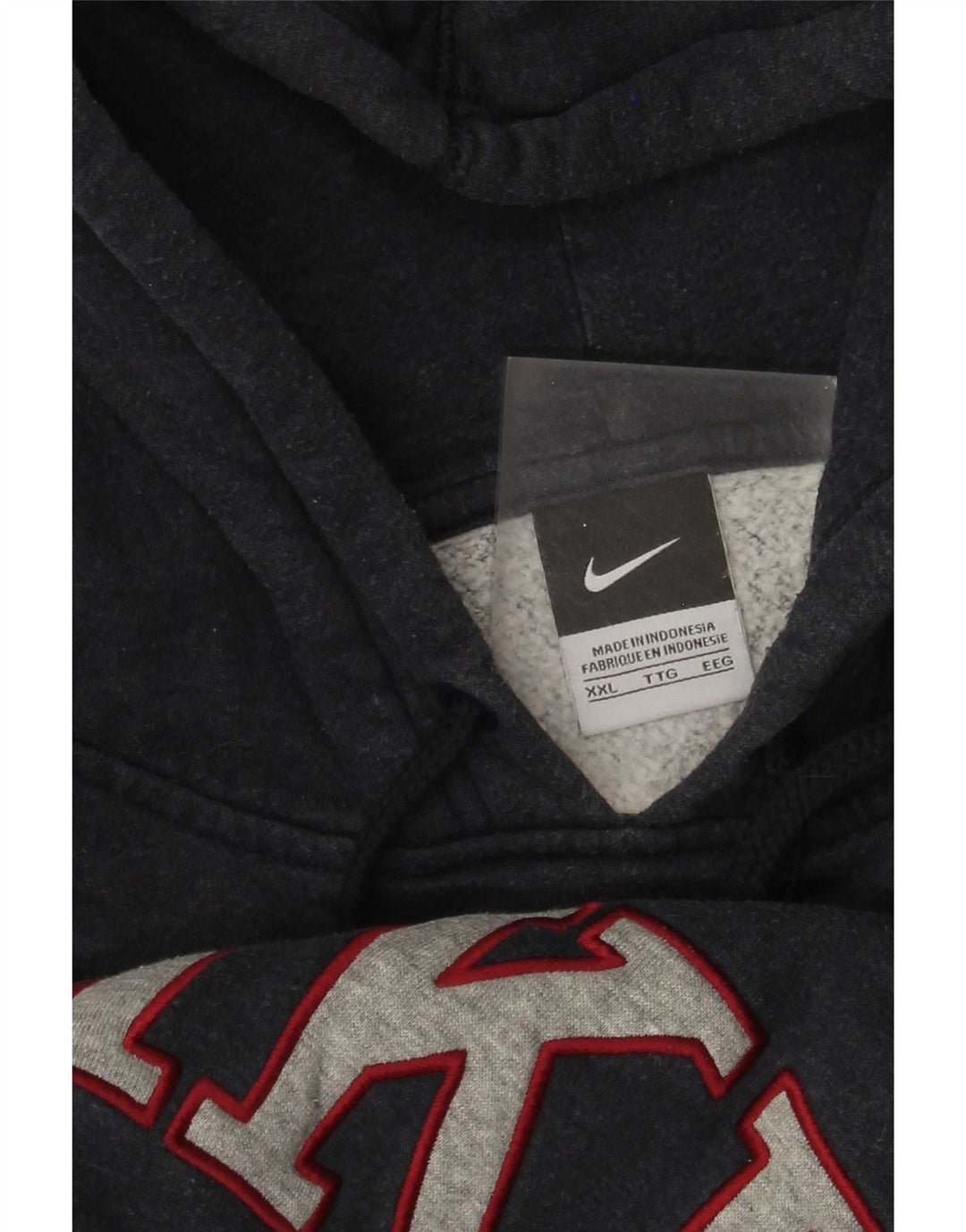 Felpa con cappuccio grafica Nike da uomo 2XL blu navy