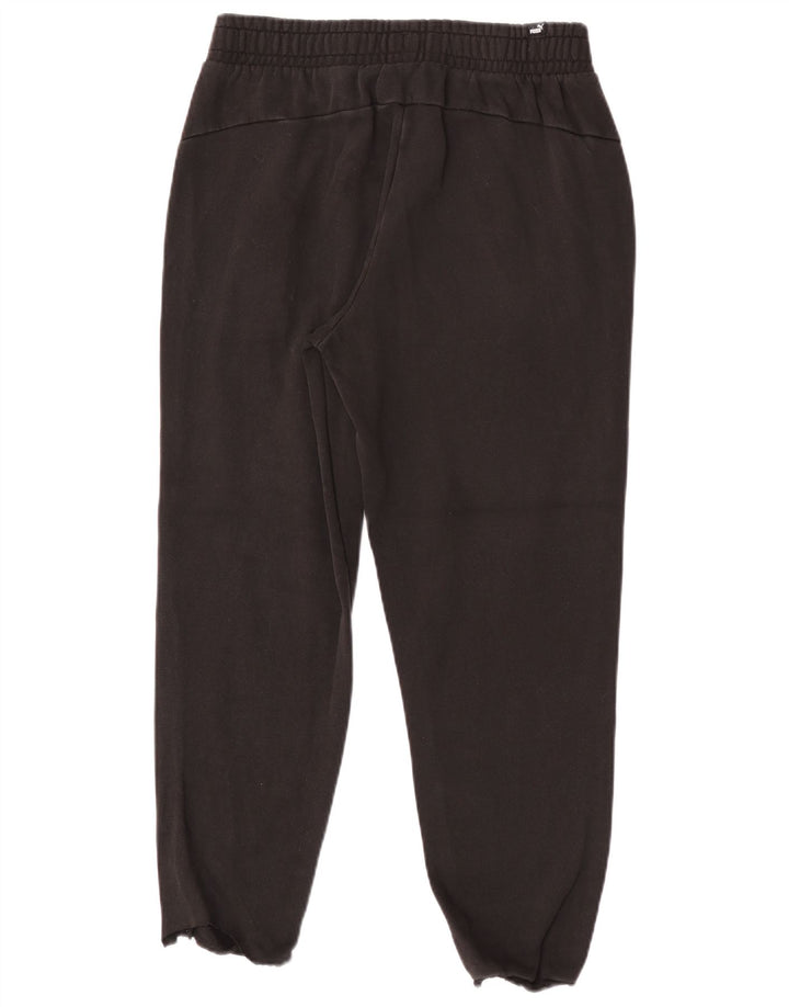 Pantaloni da tuta da uomo Puma in cotone nero medio