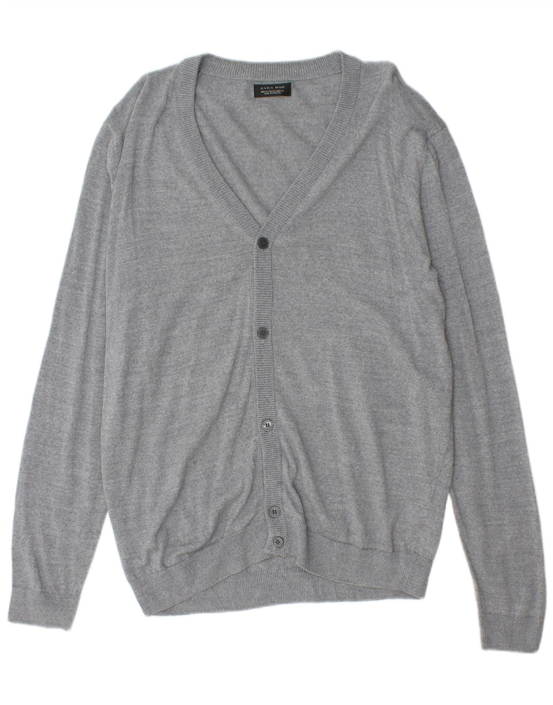 Maglione cardigan da uomo Zara XL grigio