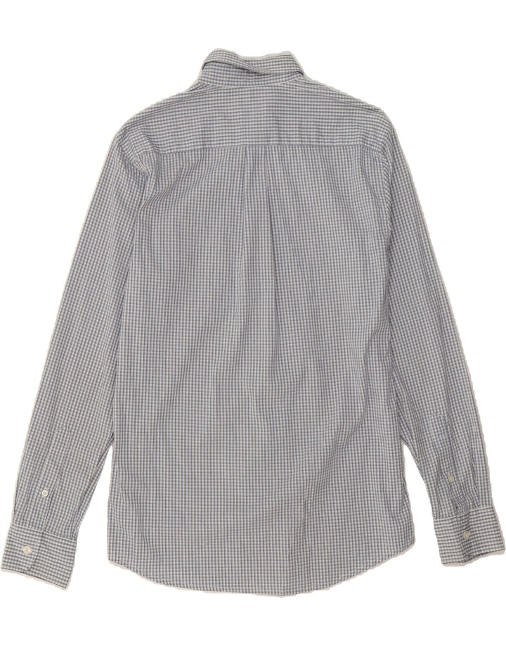 DOCKERS Mens Shirt Small Navy Blue Check Cotton Vintage Dockers and Second-Hand Dockers from Messina Hembry 