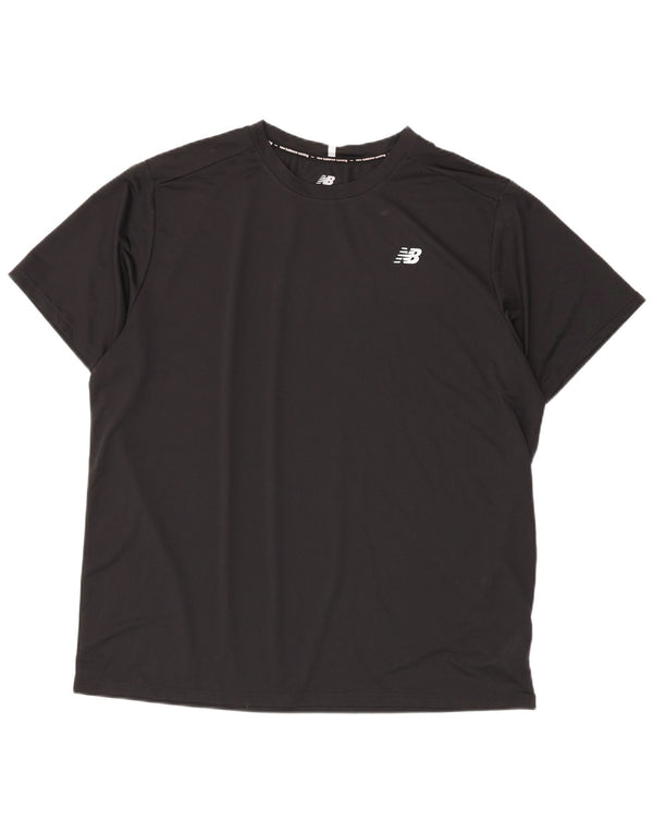 T-shirt da uomo New Balance Top 2XL poliestere nero