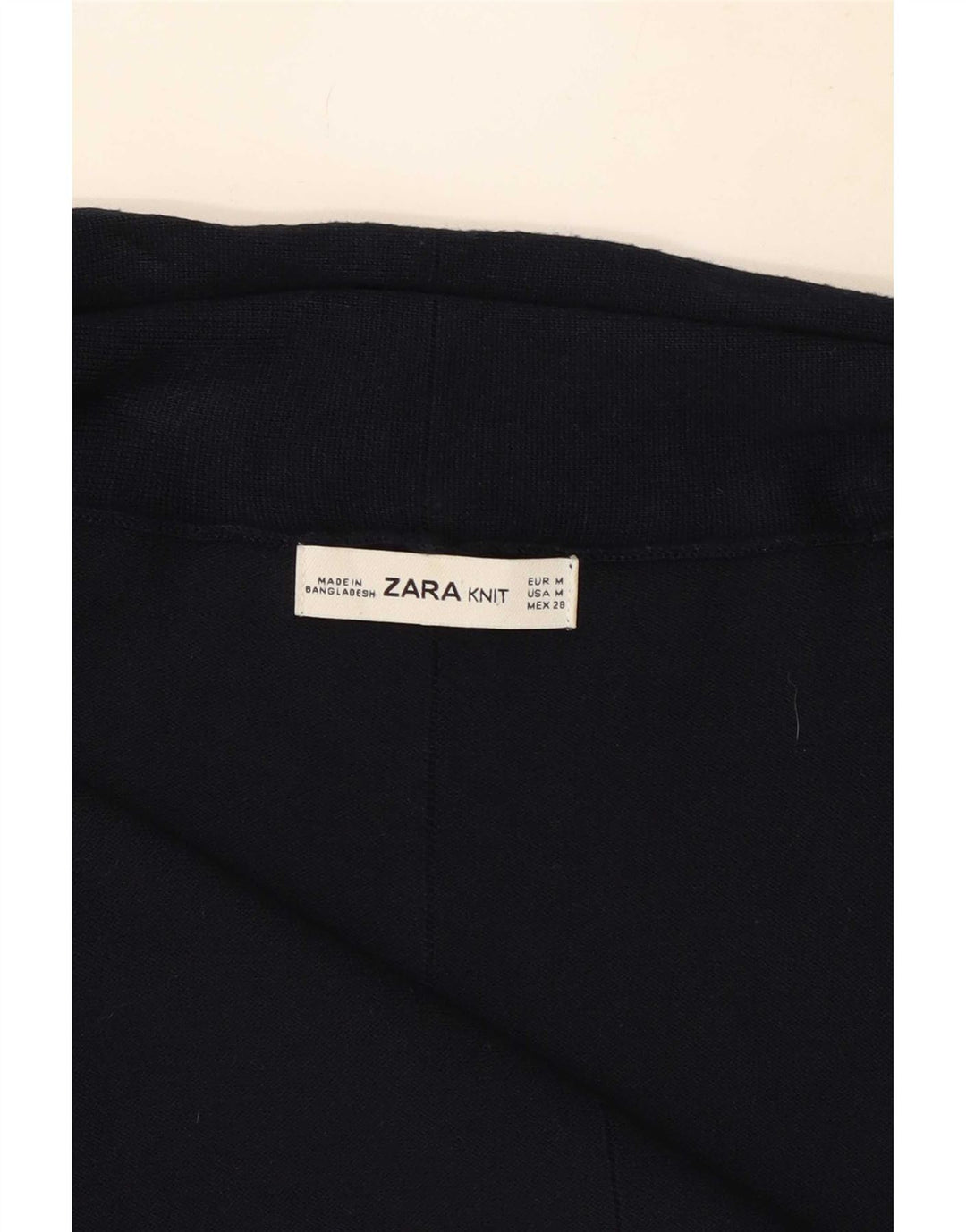 Maglione cardigan aperto da donna Zara UK 12 blu navy medio