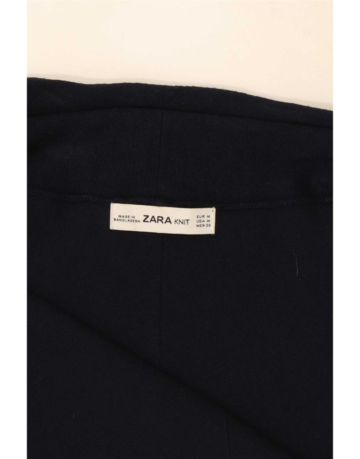 Maglione cardigan aperto da donna Zara UK 12 blu navy medio
