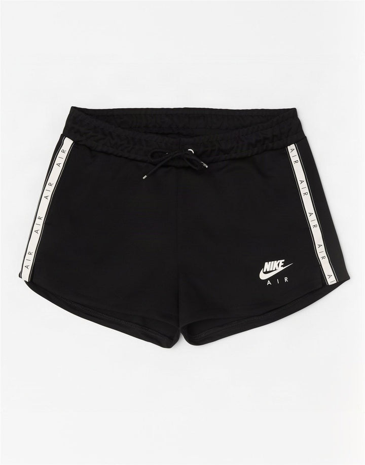 Pantaloncini sportivi grafici Nike da donna UK 12 Medium Black Colourblock poliestere
