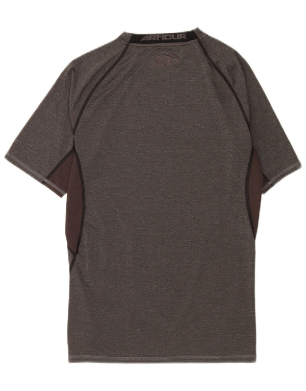 Maglietta Under Armour da uomo Heat Gear Top Large Grigio Colourblock
