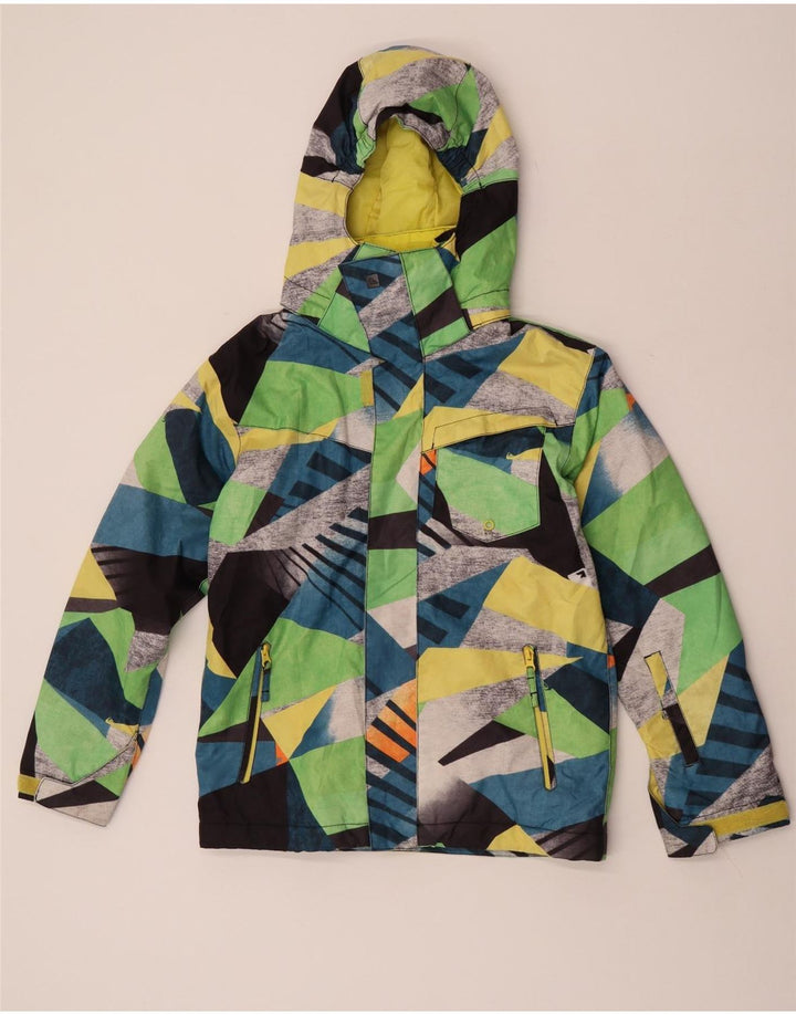 Giacca a vento Quiksilver da ragazzo 11-12 anni multicolore geometrica