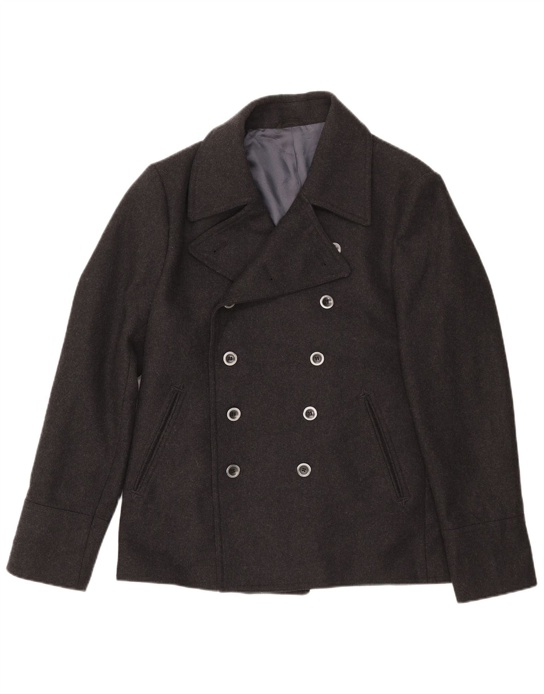 Caban da uomo Sisley IT 50 Large in lana nera