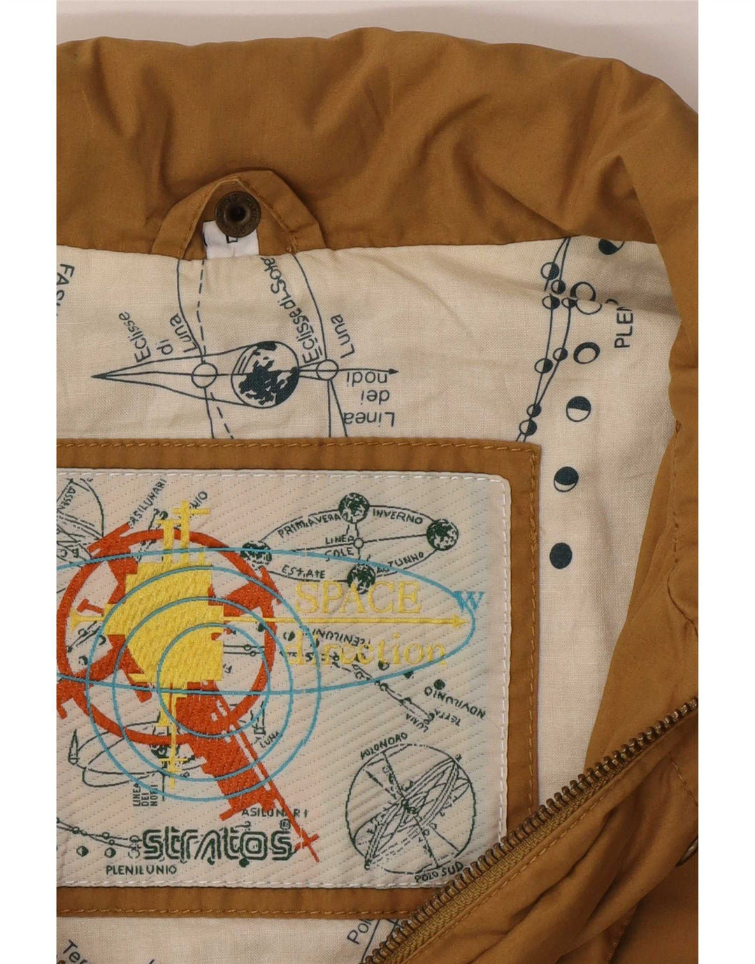 Bomber con cappuccio da uomo Stratos UK 40 Large Beige Poliestere