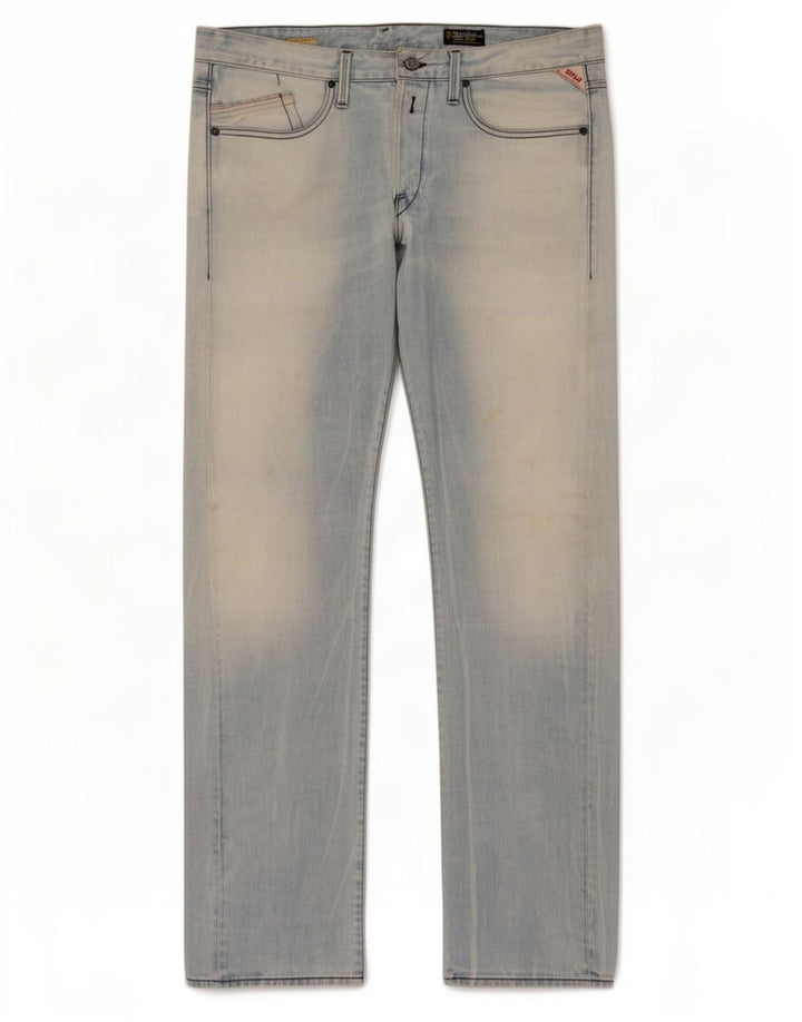 Jeans dritti da uomo Replay W36 L34 cotone blu