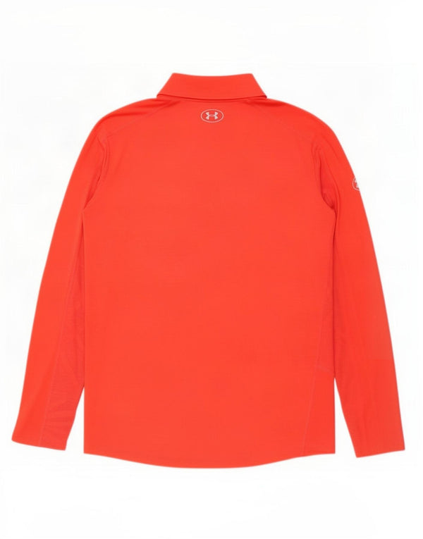Under Armour Uomo Heat Gear Pullover Tuta da ginnastica Top XL Rosso geometrico