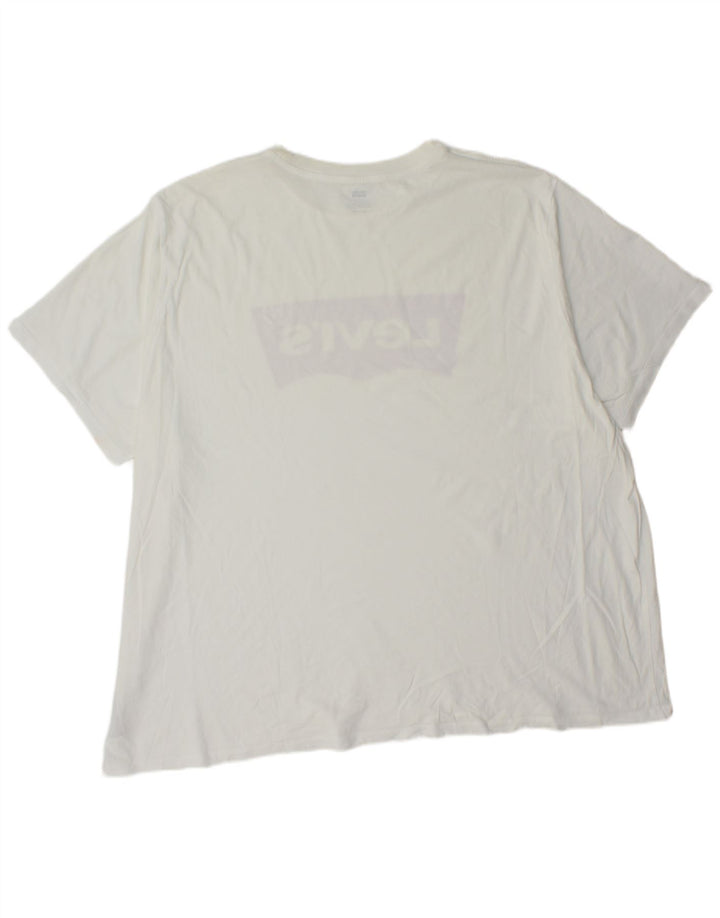 T-shirt grafica da uomo Levi's Top 4XL cotone bianco