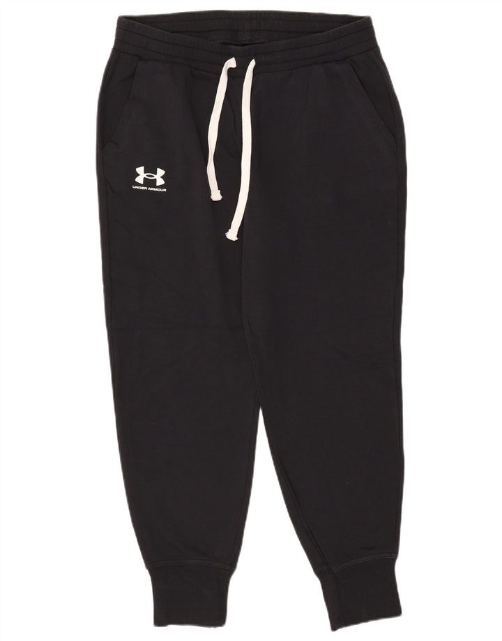 Pantaloni da tuta da donna UNDER ARMOUR Joggers UK 14 Large Nero Cotone