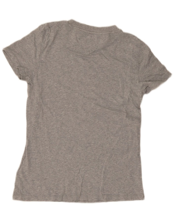 T-shirt da donna Tommy Hilfiger Top UK 6 XS cotone grigio