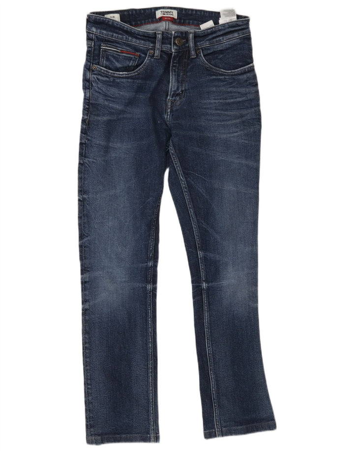 Jeans slim da uomo Tommy Hilfiger W30 L32 cotone blu
