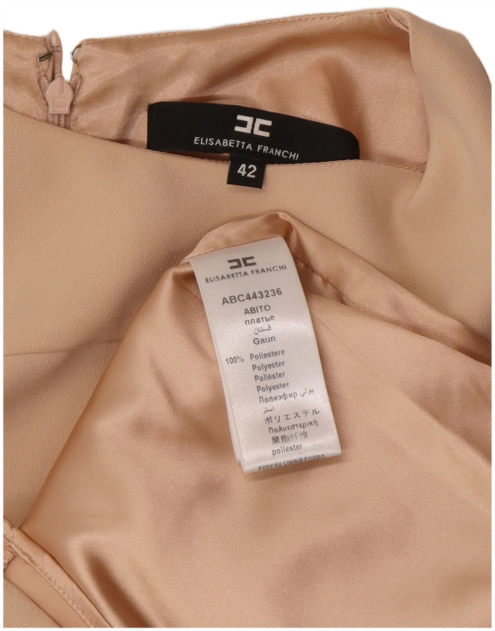 Abito a trapezio Donna Elisabetta Franchi IT 42 Beige Medio Poliestere Classico