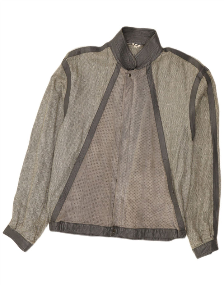 Giubbotto bomber da uomo Breco IT 46 piccolo grigio