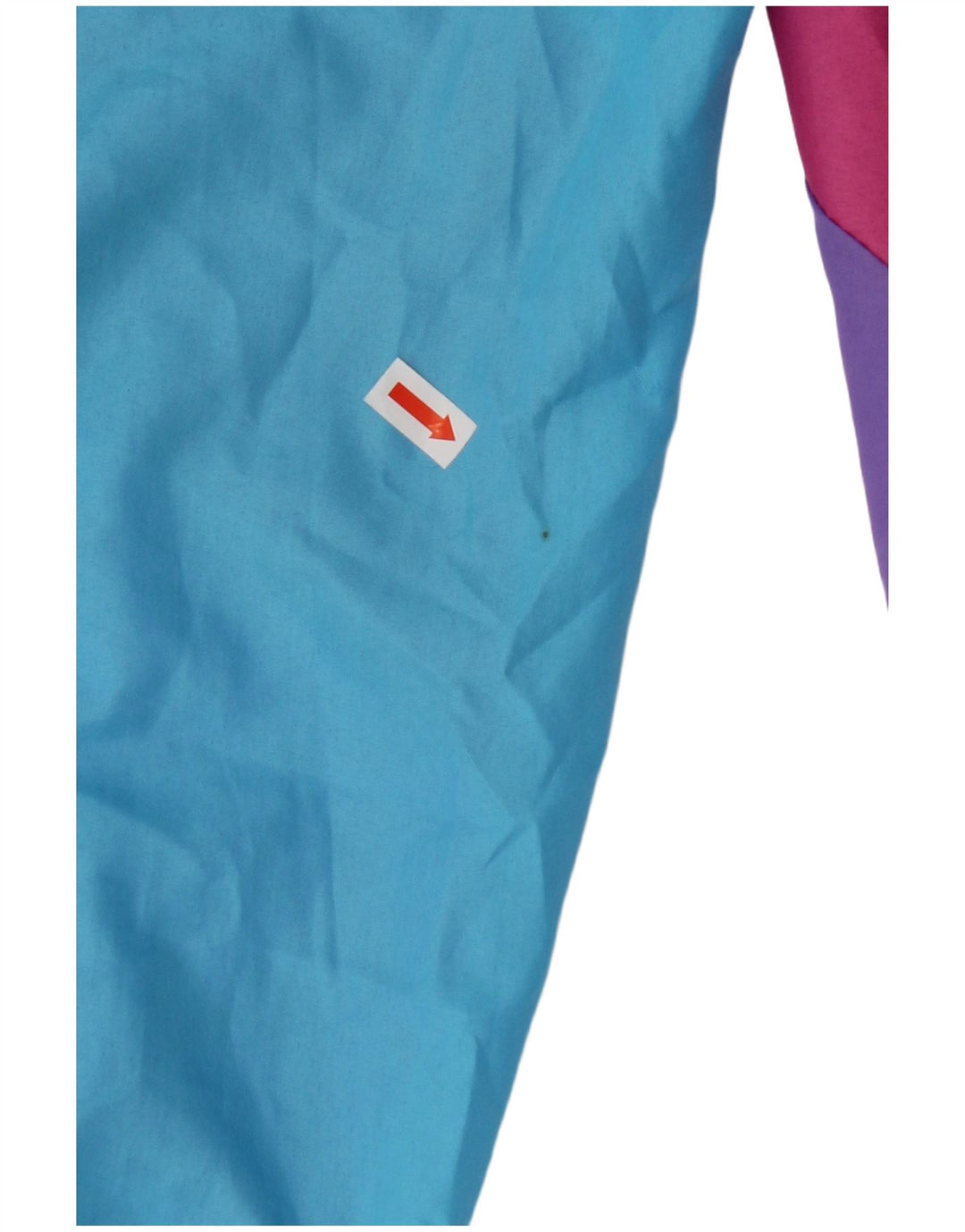 Pantaloni da tuta da donna VINTAGE Joggers UK 10 Small Blue Colourblock