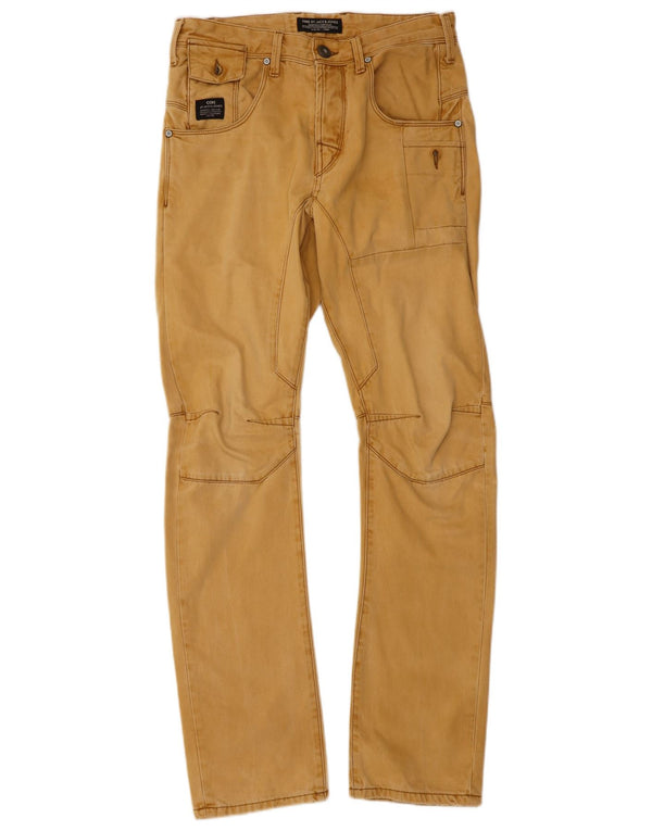 JACK & JONES Pantaloni casual dritti anti vestibilità Stan da uomo W29 L32 Beige