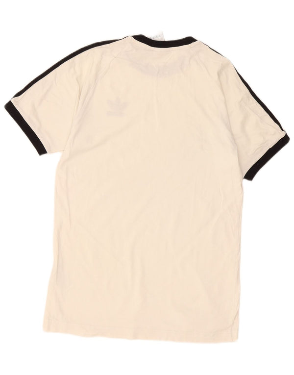 T-shirt da uomo Adidas Top Small in cotone bianco