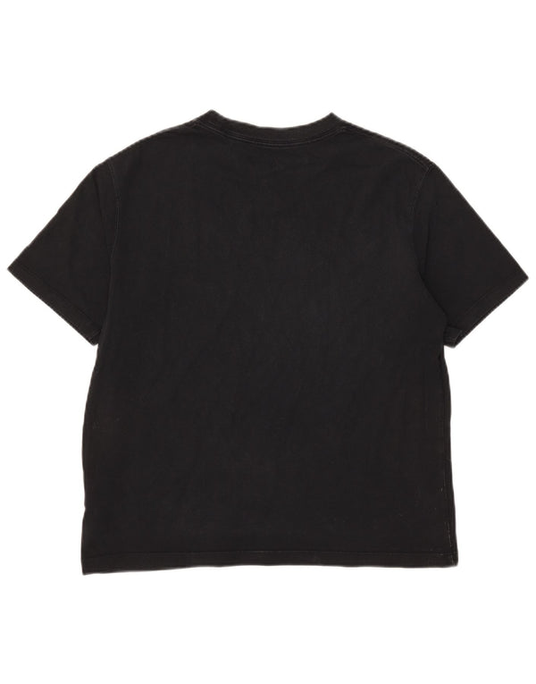 T-shirt Jordan da donna Top UK 10 piccola in cotone nero