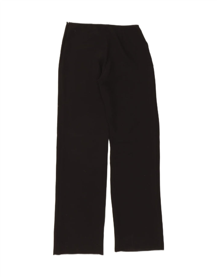 LUISA SPAGNOLI Womens Straight Casual Trousers IT 42 Medium W28 Black Vintage Luisa Spagnoli and Second-Hand Luisa Spagnoli from Messina Hembry 