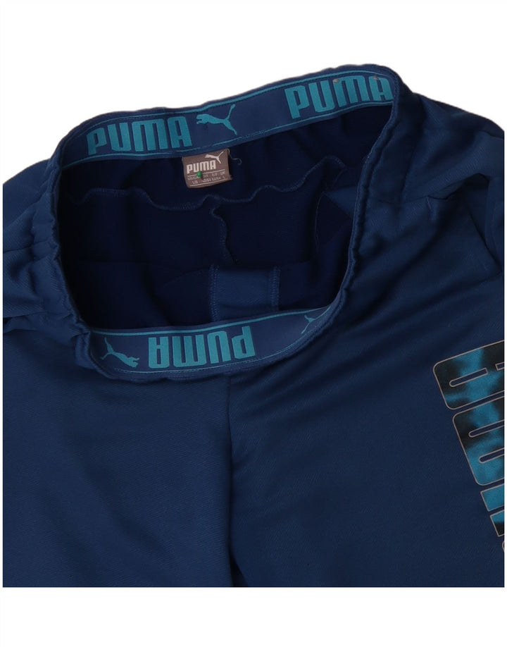 Pantaloncini sportivi grafici da uomo Puma grandi blu