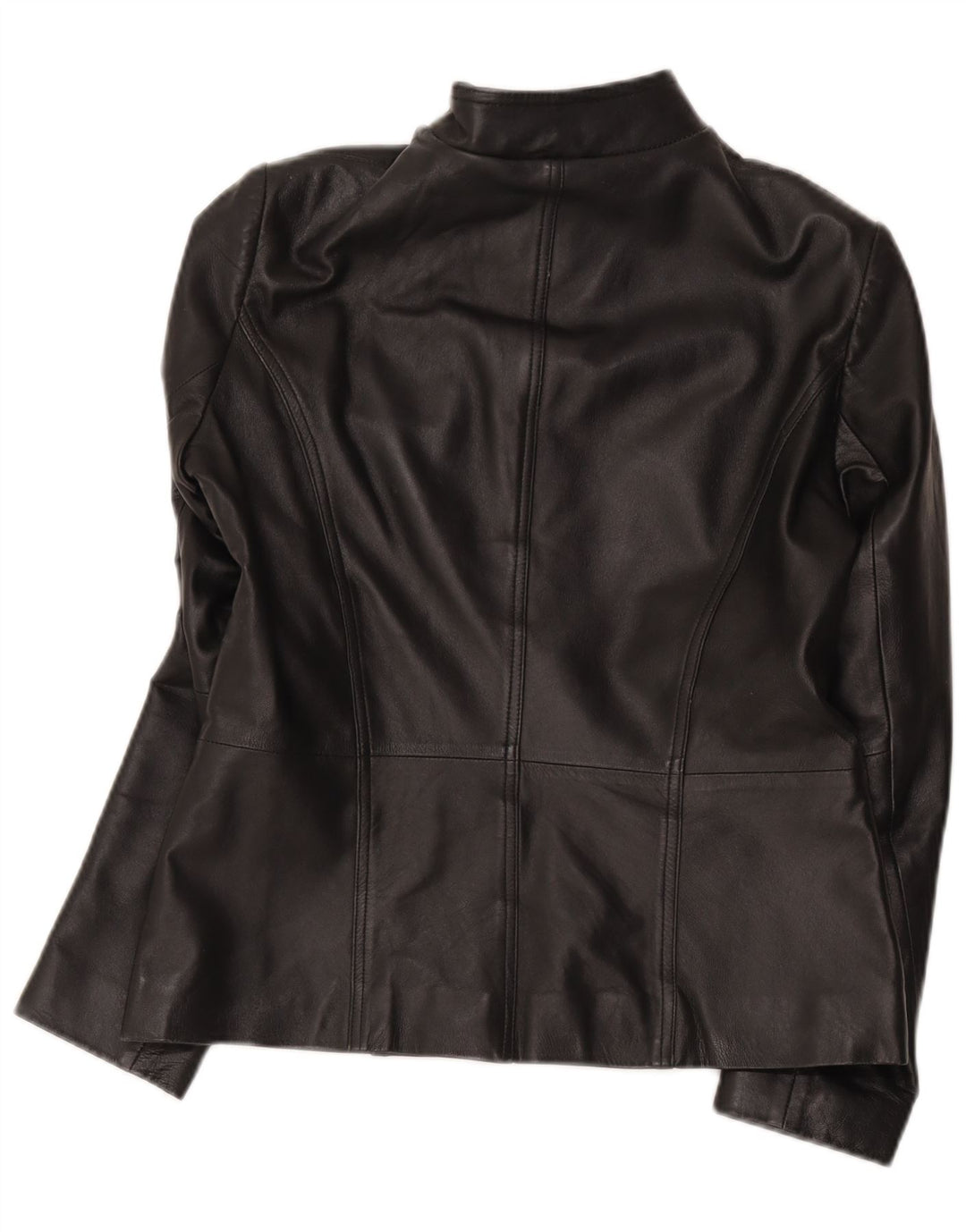 Giacca in pelle militare da donna Helium UK 14 media nera