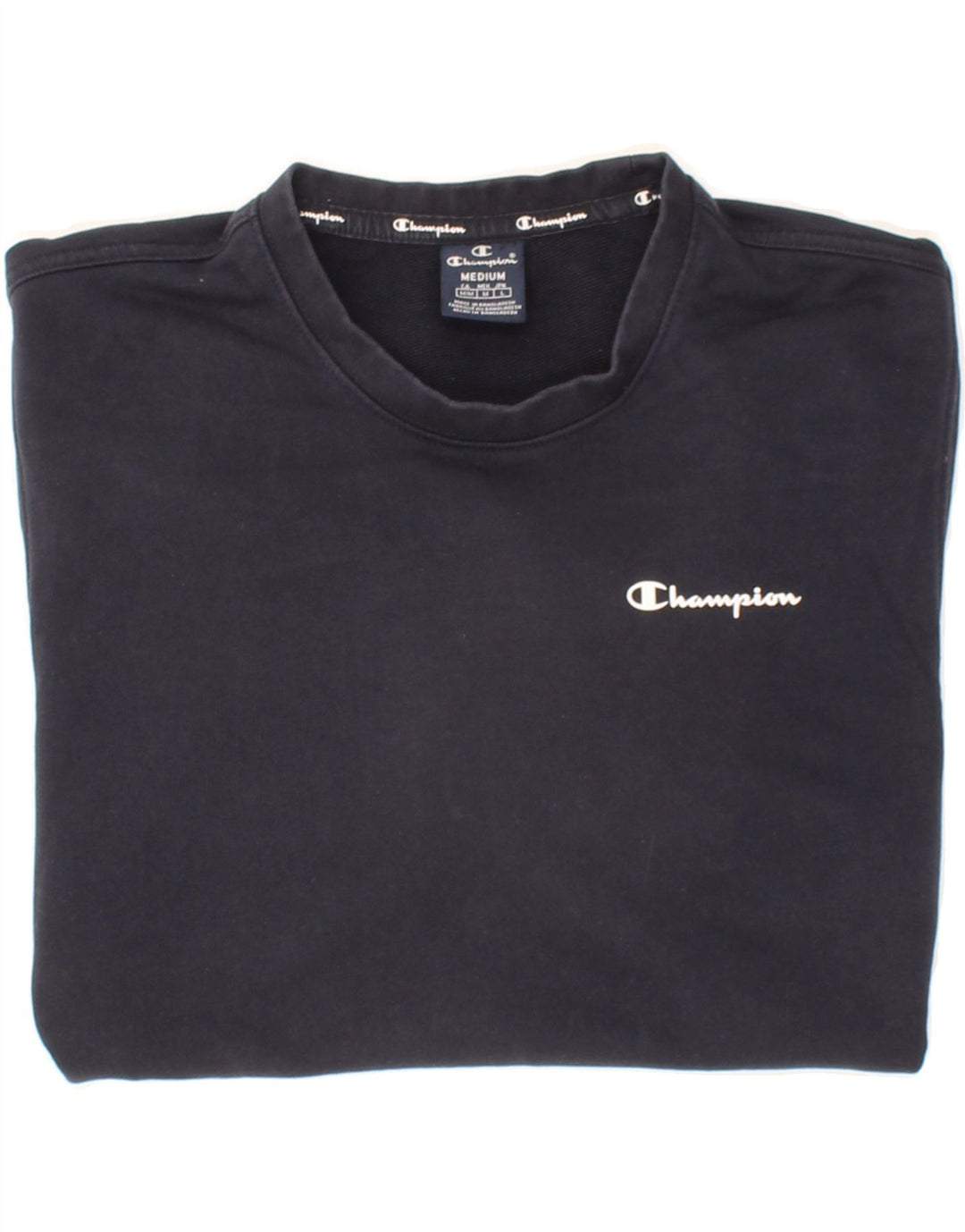 CHAMPION Felpa da uomo Maglione medio blu navy in cotone