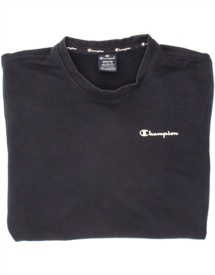 CHAMPION Felpa da uomo Maglione medio blu navy in cotone