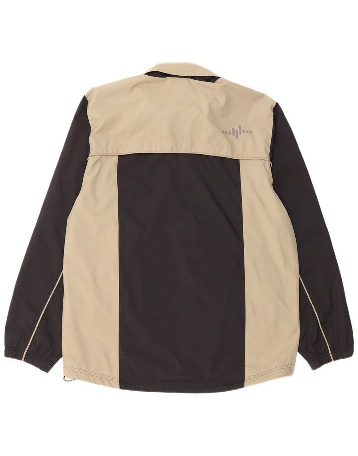 Giacca antipioggia da uomo ADIDAS con cappuccio UK 38 poliestere color block medio nero