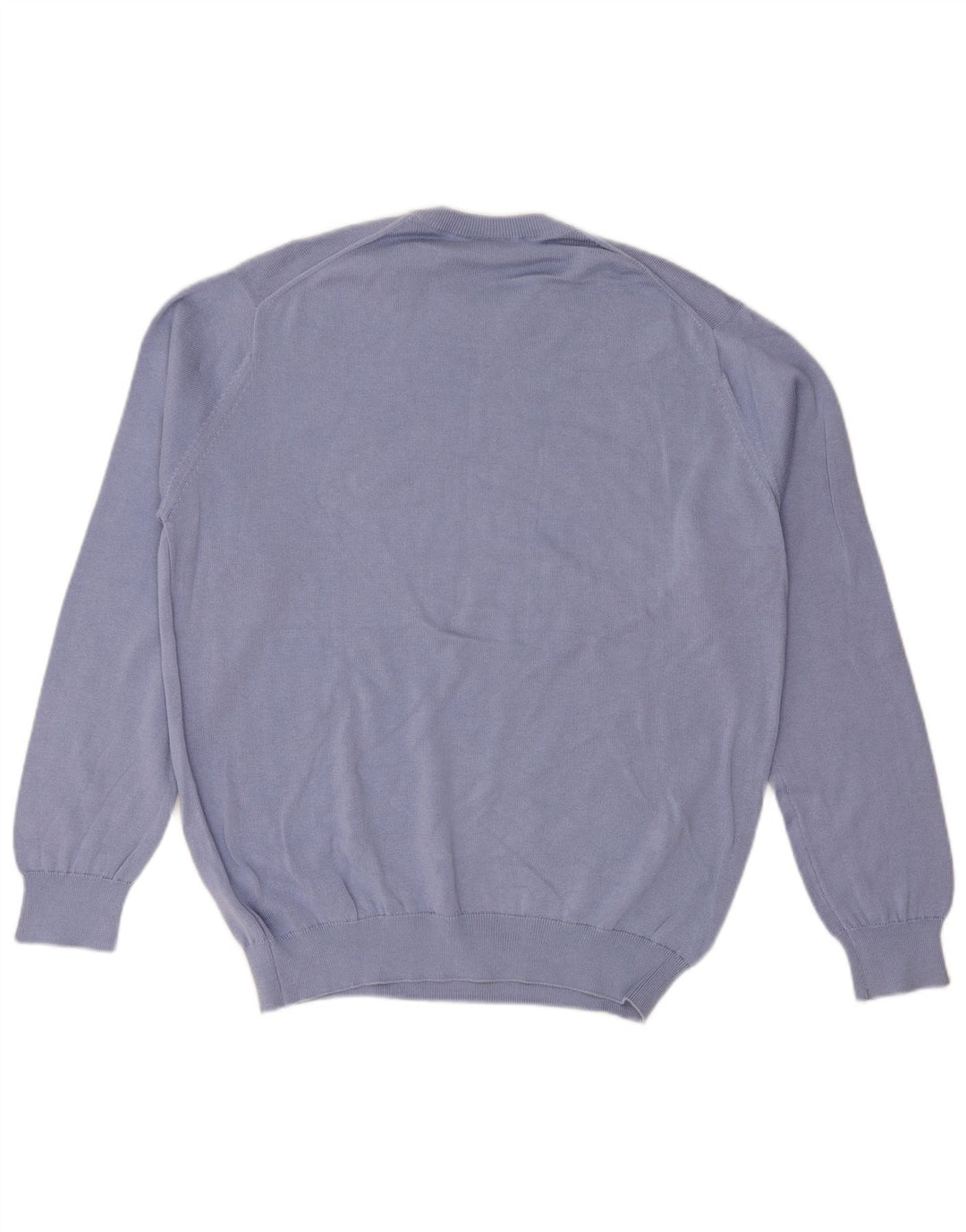 LACOSTE Maglione girocollo da uomo taglia 5 grande cotone blu