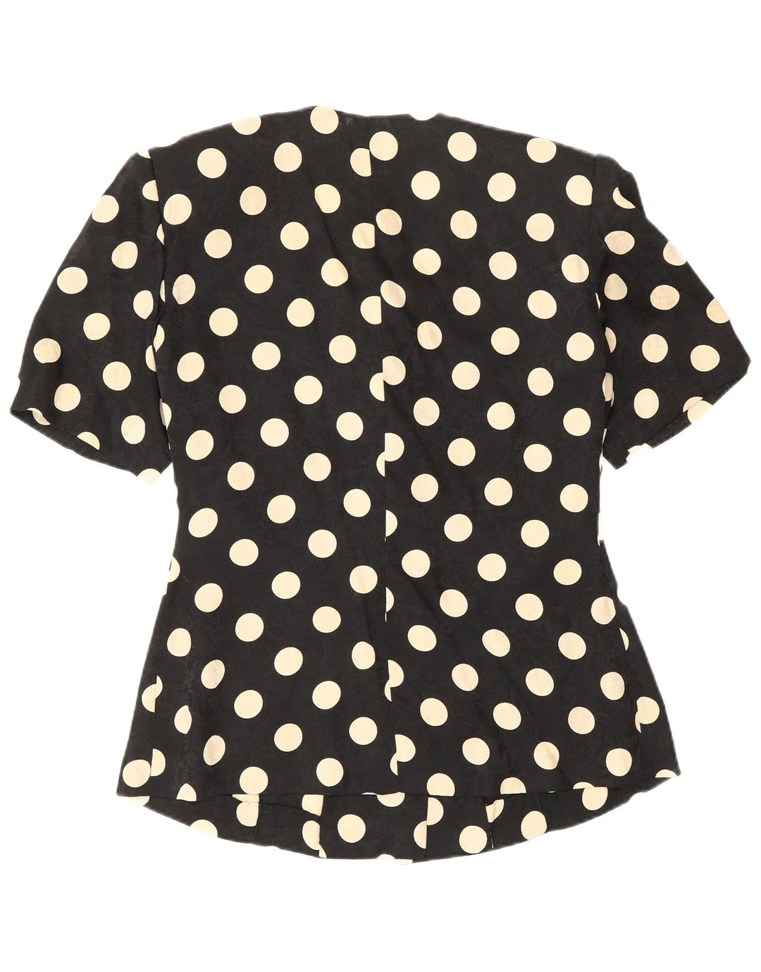 Set gonna vintage in 2 pezzi a maniche corte da donna UK 12 medio W28 nero