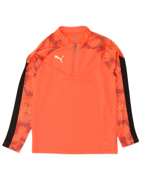 Maglia da tuta grafica pullover da ragazzo Puma 11-12 anni Arancione Colourblock