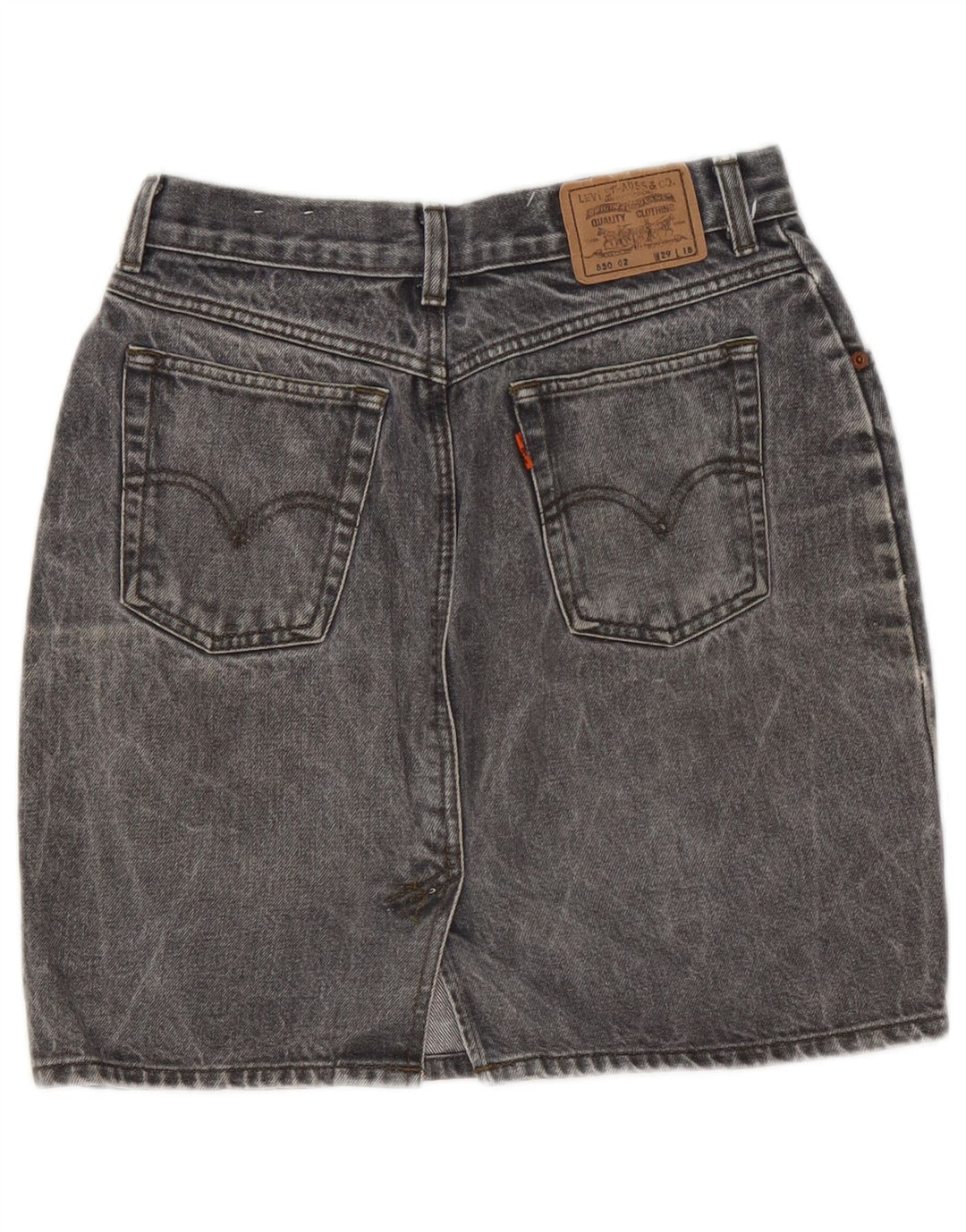 Gonna di jeans da donna LEVI'S W29 Grigio medio
