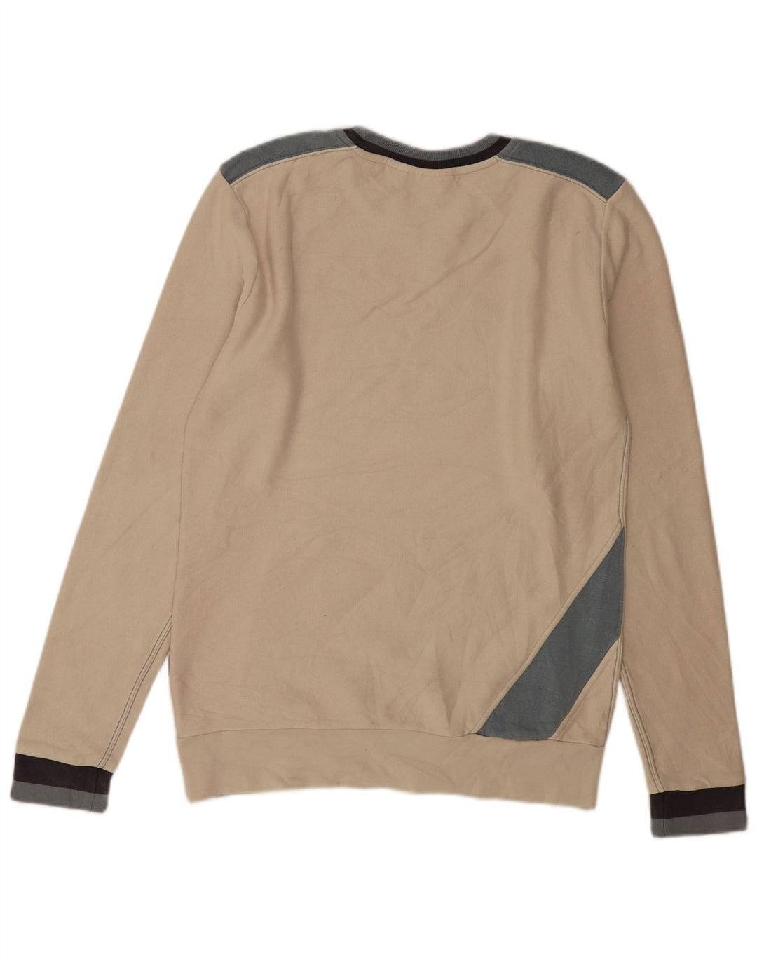 Felpa grafica da uomo Puma Maglione piccolo color block bianco sporco